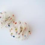 Cream off Organza Fabric wi..