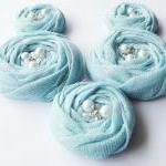 Blue Cotton Roses Handmade ..