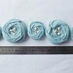 Blue Cotton Roses Handmade ..