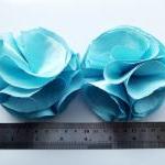 Blue Pom Pom Flowers Handma..
