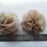 Beige Pom Pom Flowers Handm..