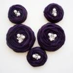 Purple Roses Handmade Appli..
