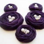 Purple Roses Handmade Appli..