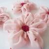 Pink Chiffon Flowers Handm..