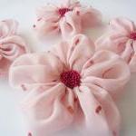 Pink Chiffon Flowers Handma..