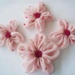 Pink Chiffon Flowers Handma..