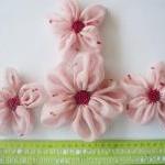 Pink Chiffon Flowers Handma..