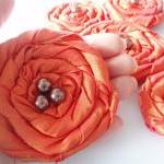 Orange Red Roses Handmade A..
