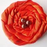 Orange Red Roses Handmade A..