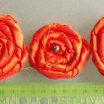 Orange Red Roses Handmade A..